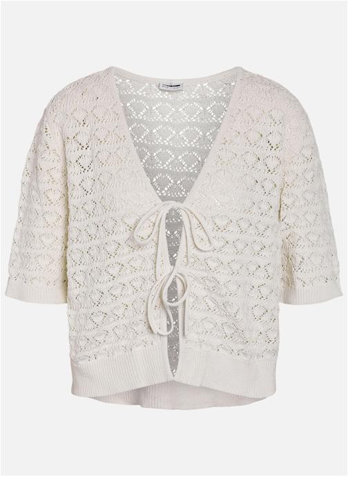 Noisy May Tops Top coton mélangé droit - 27036933 femme blanc