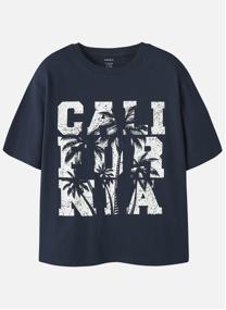 Tee-shirts T-shirt coton biologique col rond droit - 13253425 garçon bleu Name it Tee-shirts T-shirt coton biologique col rond droit - 13253425 garçon bleu Bleu