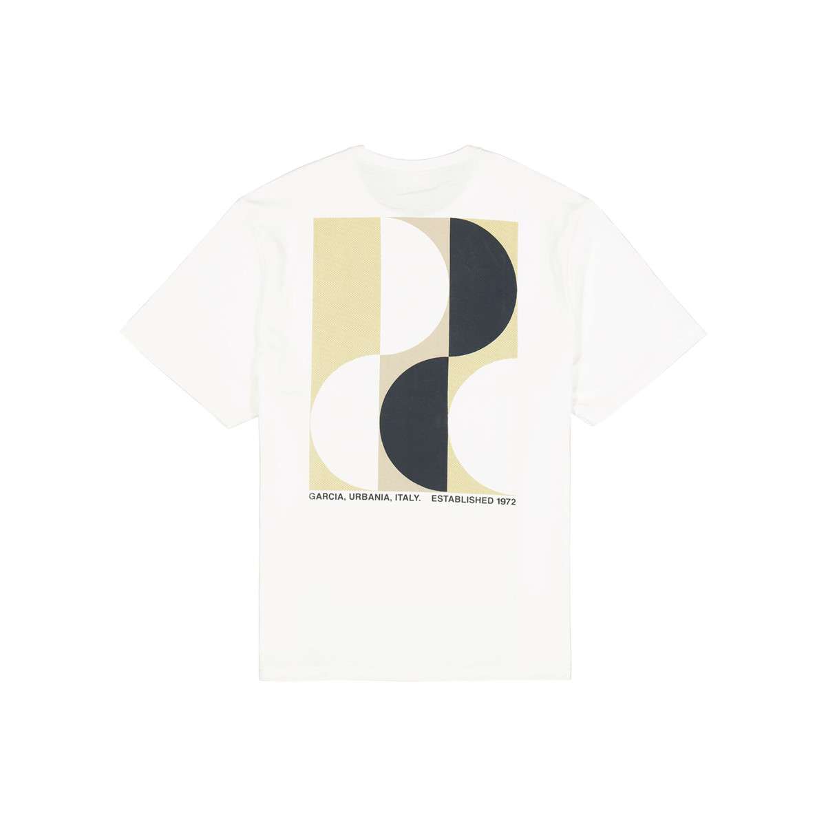 Tee-shirts T-shirt coton col rond droit - P261201 homme blanc Garcia Tee-shirts T-shirt coton col rond droit - P261201 homme blanc Blanc