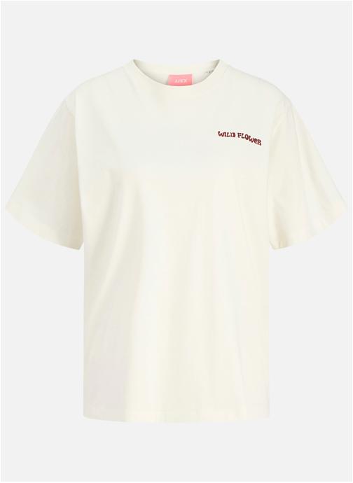 JJXX Tee-shirts T-shirt coton à motifs droit femme blanc