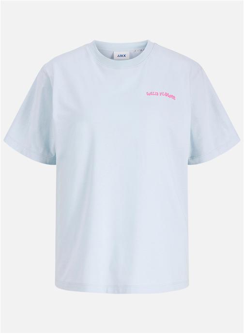 JJXX Tee-shirts T-shirt coton à motifs droit - 12296303 femme bleu