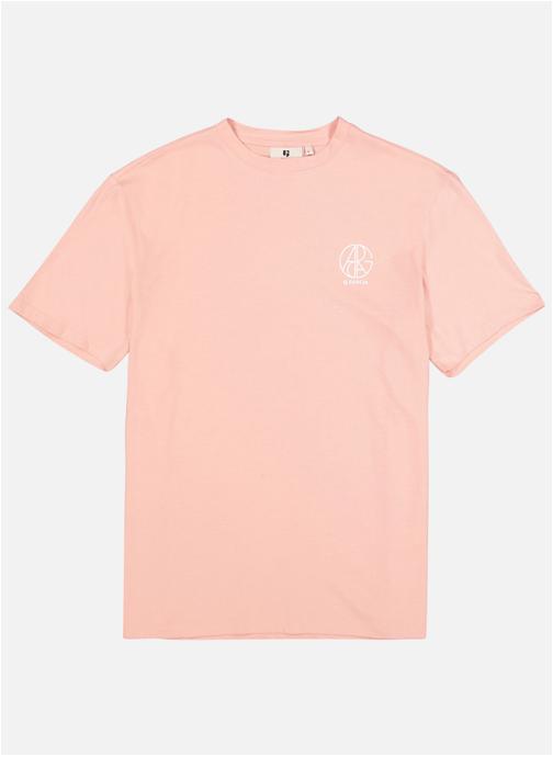 Garcia Tee-shirts T-shirt coton col rond droit - P261203 homme rose