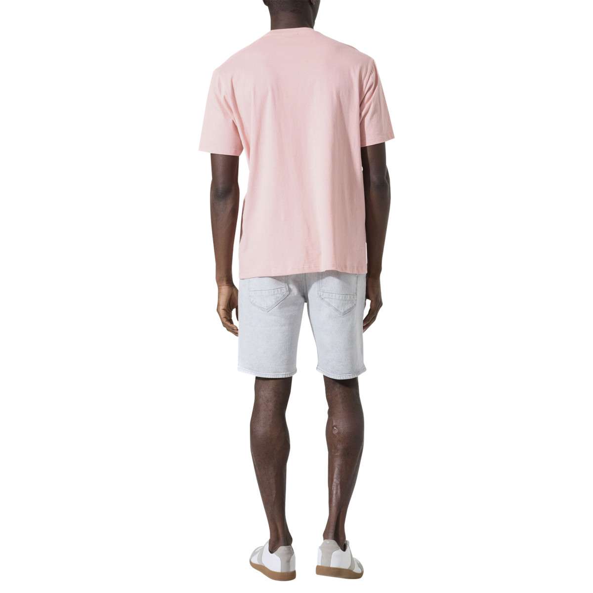 Tee-shirts T-shirt coton col rond droit - P261203 homme rose Garcia Tee-shirts T-shirt coton col rond droit - P261203 homme rose Rose