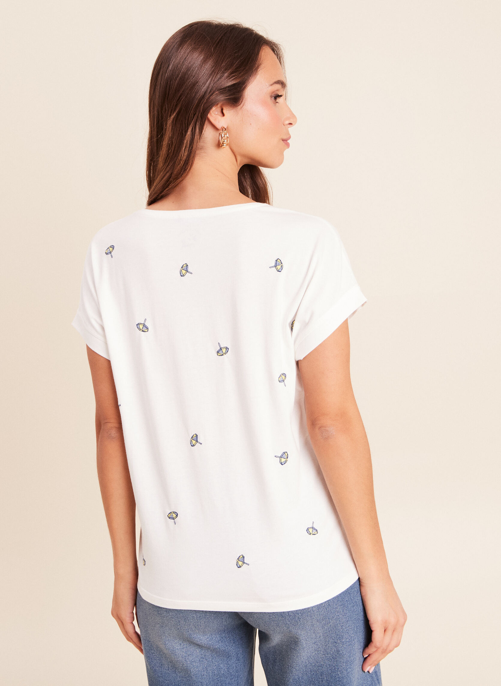 Tee-shirts TIMINIBROD femme blanc Bréal Tee-shirts TIMINIBROD femme blanc Blanc