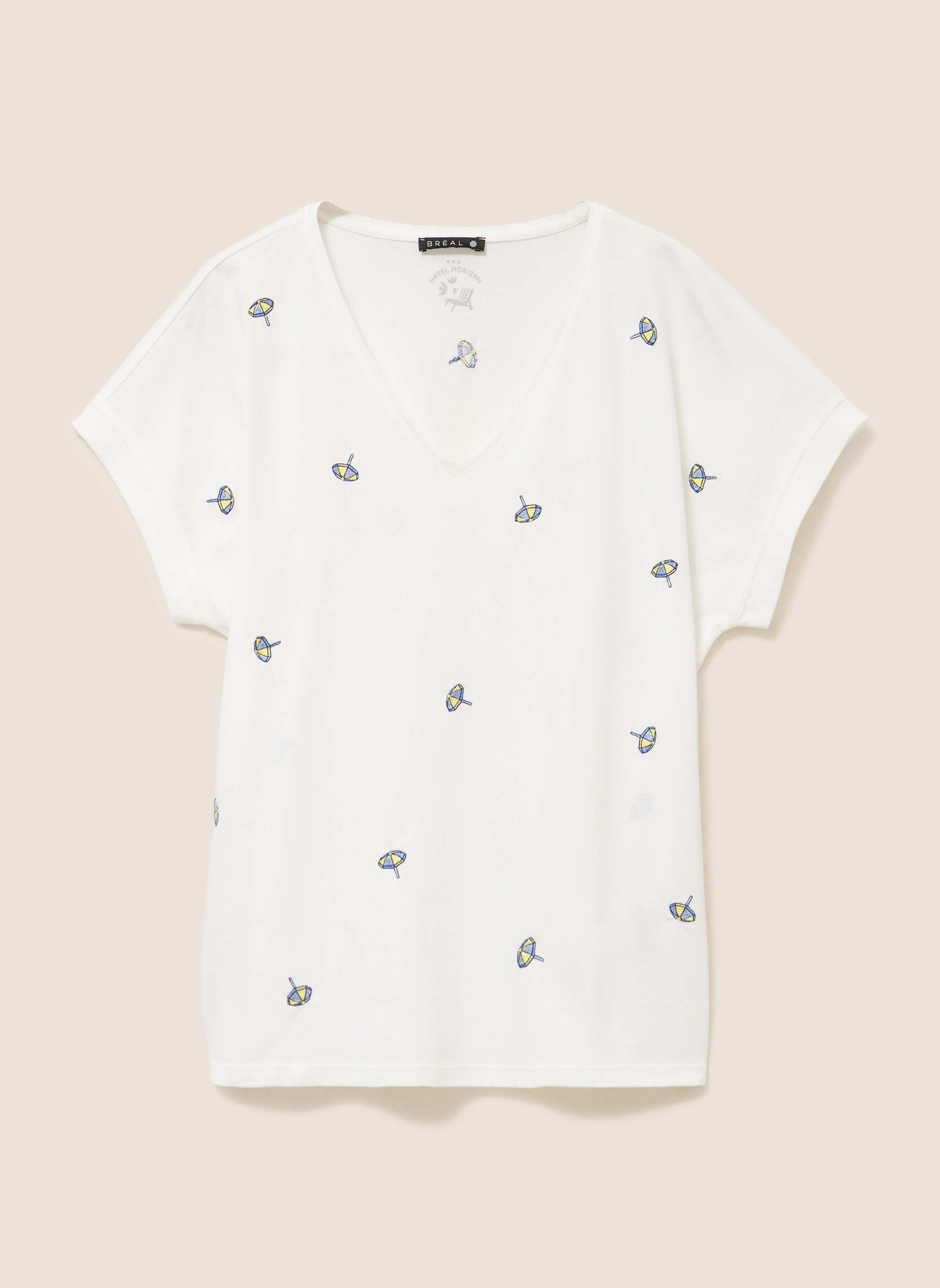 Tee-shirts TIMINIBROD femme blanc Bréal Tee-shirts TIMINIBROD femme blanc Blanc