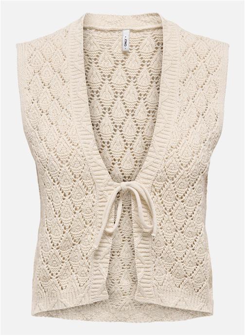 ONLY Gilets Gilet droit - 15350955 femme blanc