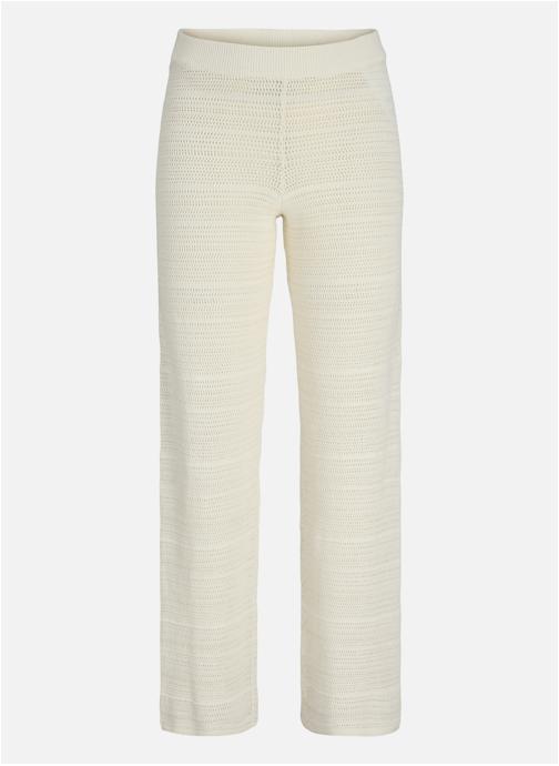 JJXX Bas de jogging Pantalon coton taille élastiquée droit femme blanc