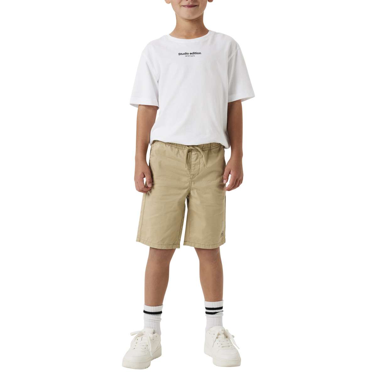 Shorts Short coton droit - 13240358 garçon beige Name it Shorts Short coton droit - 13240358 garçon beige Beige