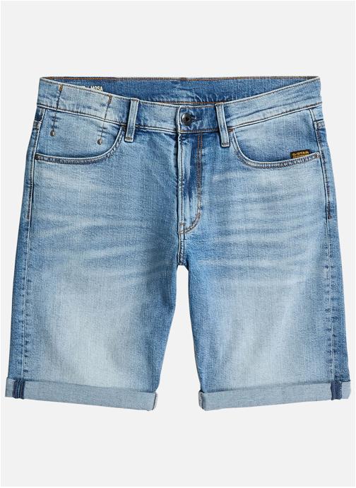 G-Star RAW Shorts Short coton taille intermédiaire droit - D24430-E205 homme bleu