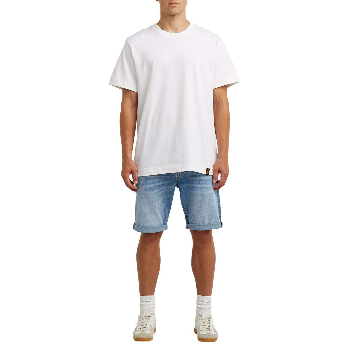 Shorts Short coton taille intermédiaire droit - D24430-E205 homme bleu G-Star RAW Shorts Short coton taille intermédiaire droit - D24430-E205 homme bleu Bleu