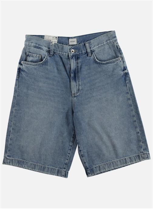 MUSTANG Shorts Short coton droit - 1017827 femme bleu
