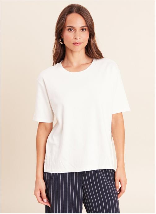 Bréal Tee-shirts TIBRIBOX femme blanc