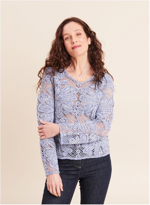 Bréal Pulls MISAILOCROCH femme bleu