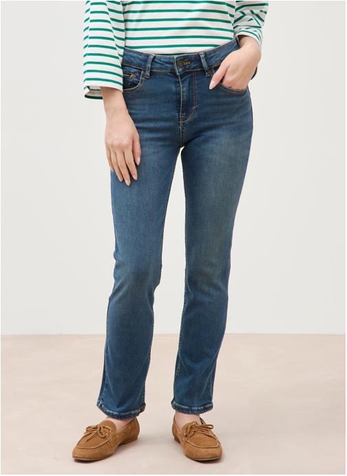 Bonobo Jeans droit ROMA-CITRONC femme bleu
