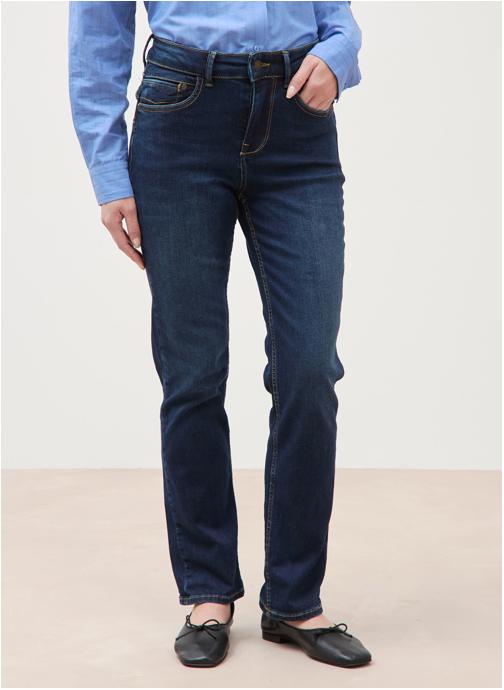 Bonobo Jeans droit ROMA-CITRONC femme bleu