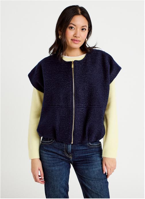 Cache Cache Gilets KSHERBOU femme bleu