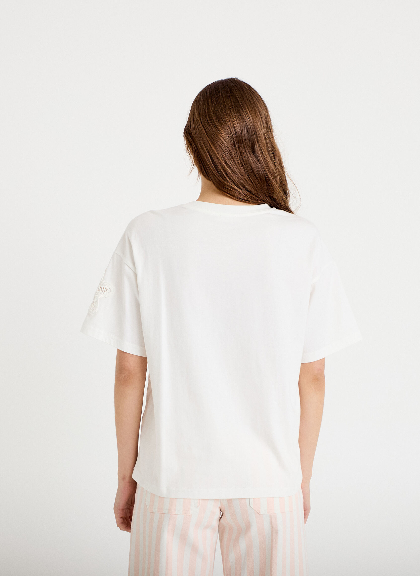 Tee-shirts TKTEEPATCH femme blanc Cache Cache Tee-shirts TKTEEPATCH femme blanc Blanc