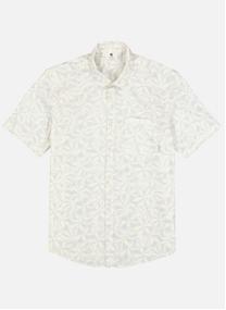Chemises Chemise coton floral droit - P261290 homme blanc Garcia Chemises Chemise coton floral droit - P261290 homme blanc Blanc