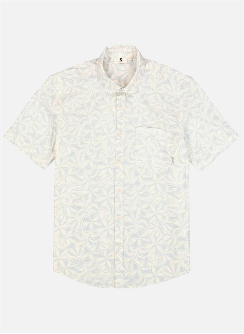 Garcia Chemises Chemise coton floral droit - P261290 homme blanc