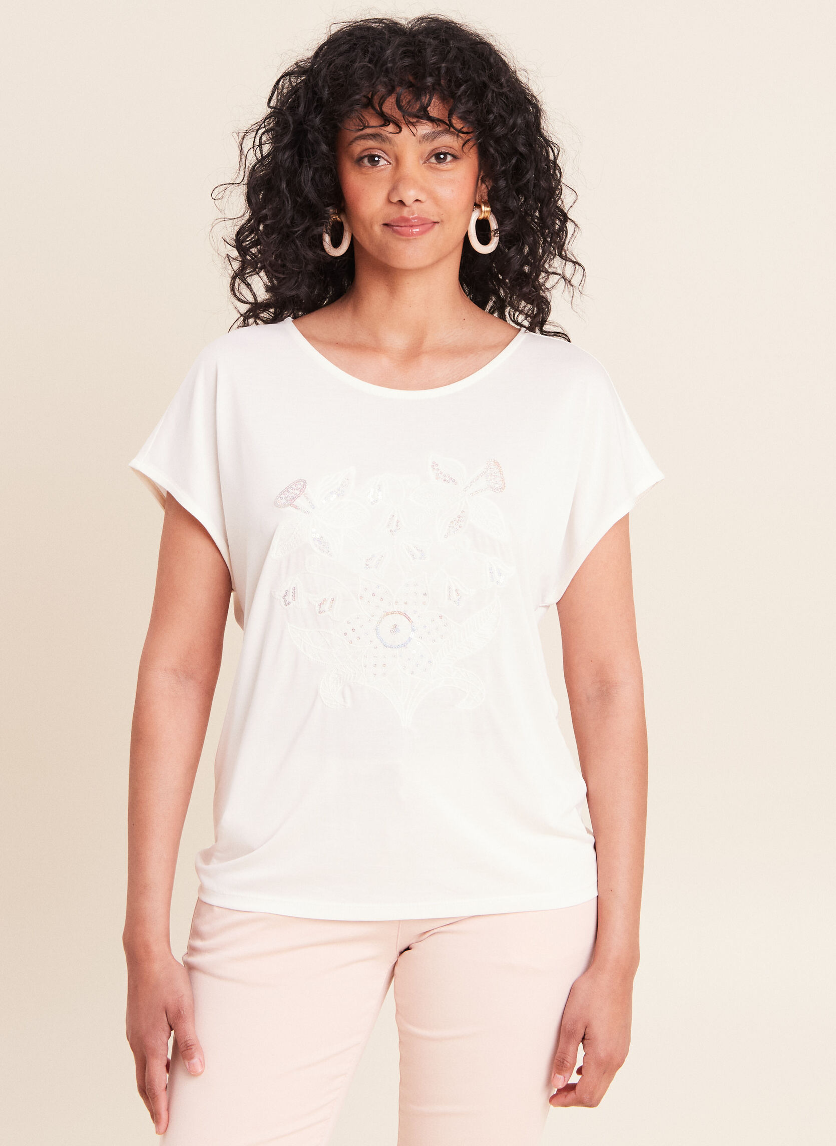 Tee-shirts TEBRODIAN femme blanc Bréal Tee-shirts TEBRODIAN femme blanc Blanc