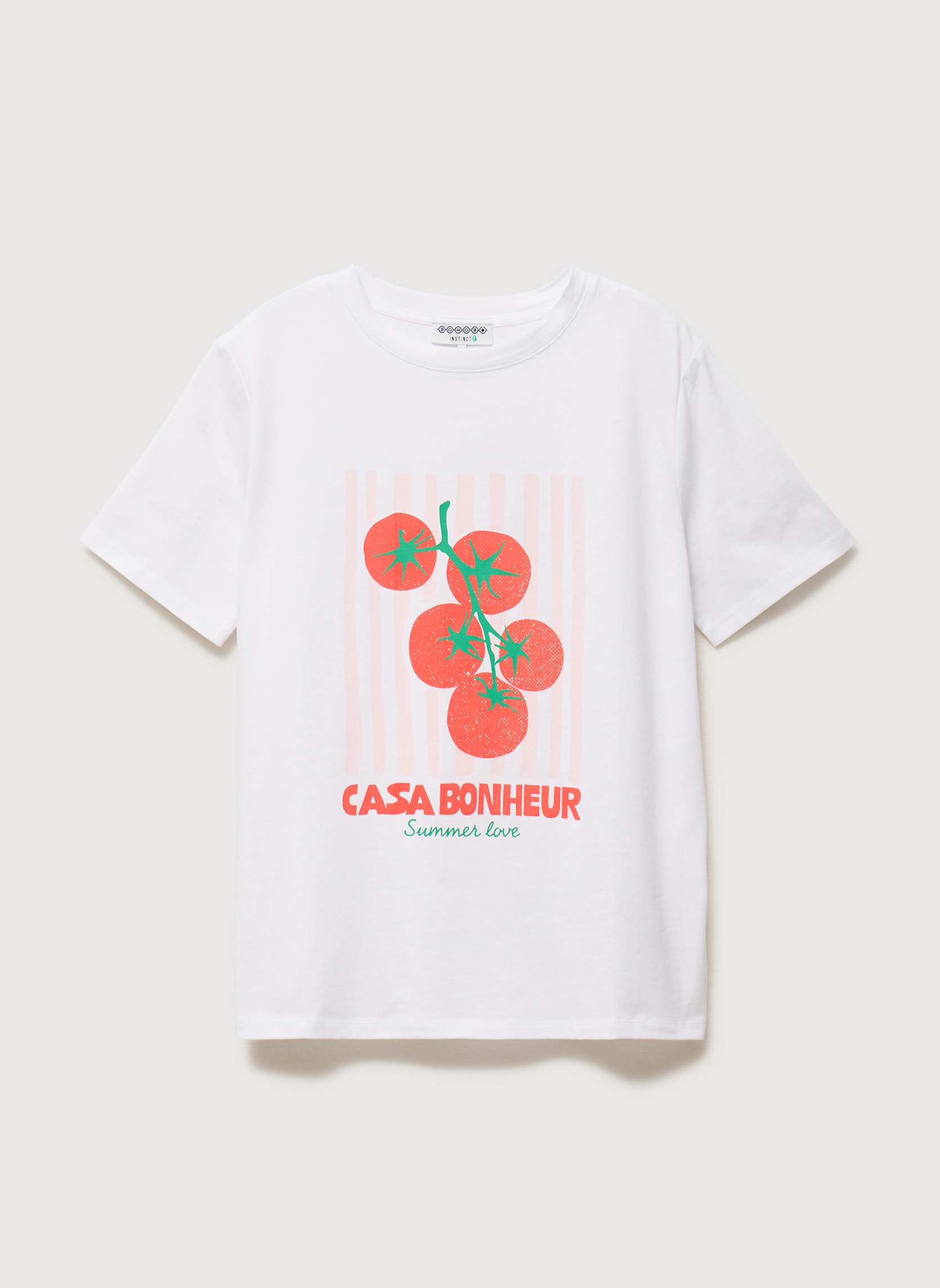 Tee-shirts BONHEURCOUF femme blanc Bonobo Tee-shirts BONHEURCOUF femme blanc Blanc