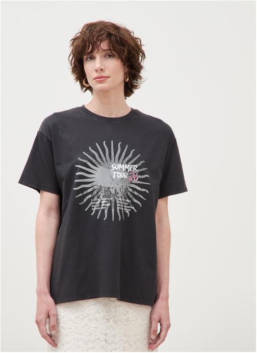 Bonobo Tee-shirts FESTIVALCOUF femme noir