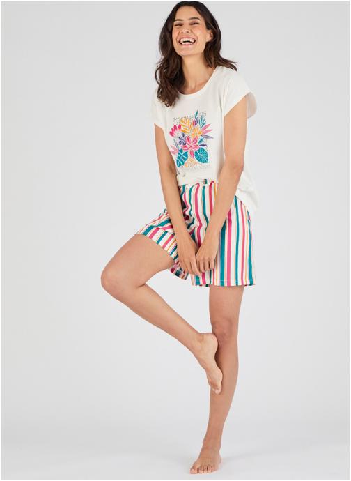 Damart Ensembles de pyjamas 80034 femme blanc