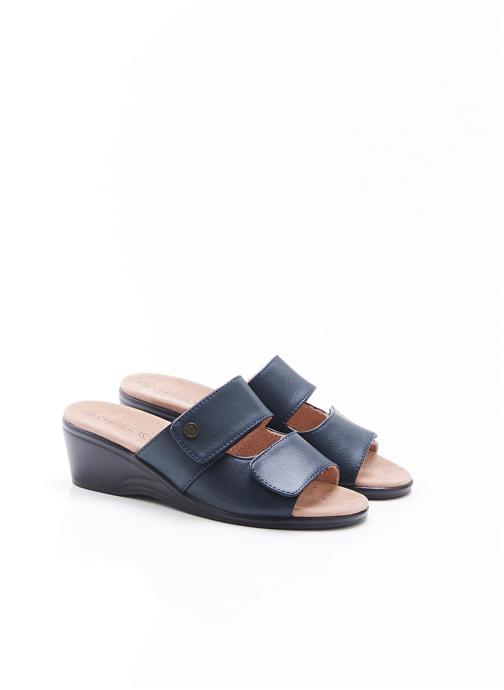 Damart Mules Mules Piedical à ouverture totale femme bleu