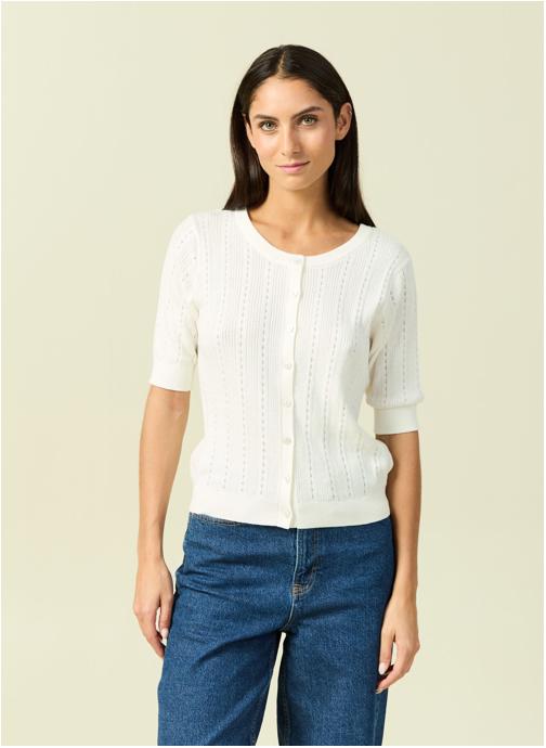 Bonobo Gilets GILPOINTELF femme blanc