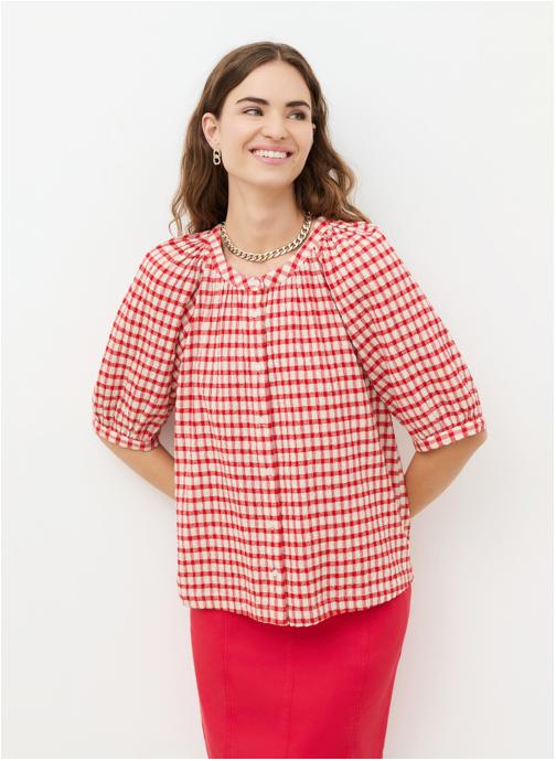 Caroll Chemises 262C-CAUBE femme rouge