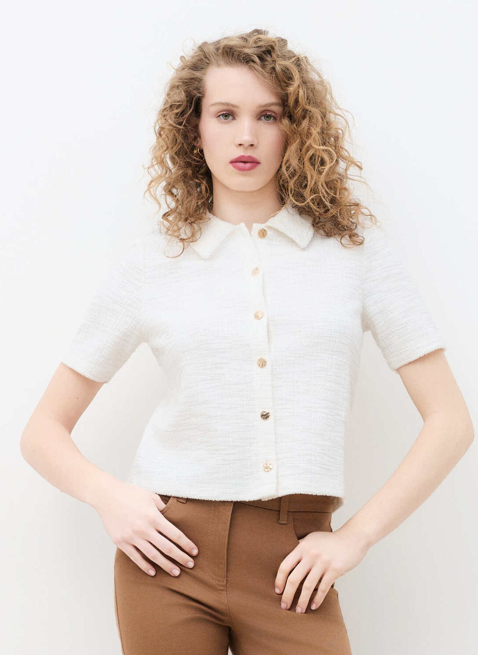 Tee-shirts 262T-TDANIA femme blanc Caroll Tee-shirts 262T-TDANIA femme blanc Blanc