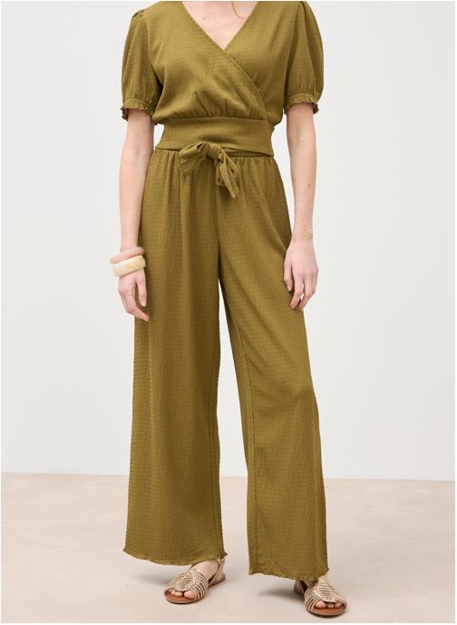 Bonobo Pantalons droit SMOCKPAN2#F femme vert