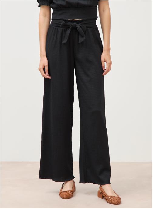Bonobo Pantalons droit SMOCKPAN2#F femme noir