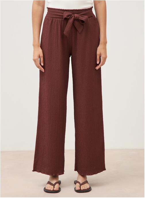 Bonobo Pantalons droit SMOCKPAN2#F femme marron