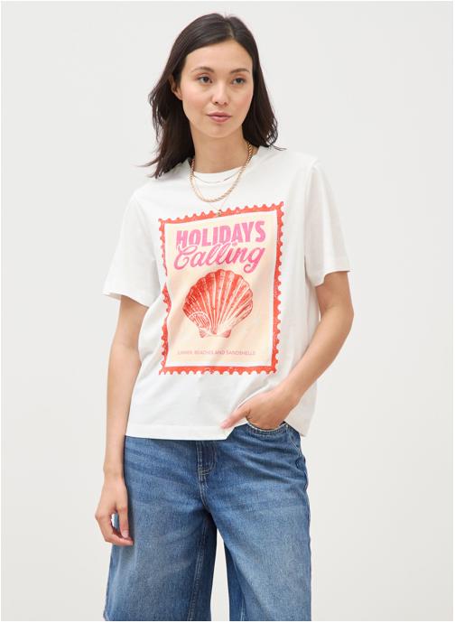 Bonobo Tee-shirts MALDIVE2COUF femme blanc