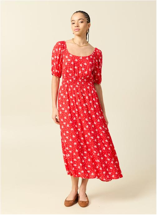 Bonobo Robes SMOKROLF femme rouge
