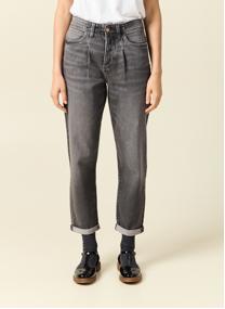 Jeans droit MINSK-RECY femme gris Bonobo Jeans droit MINSK-RECY femme gris Gris