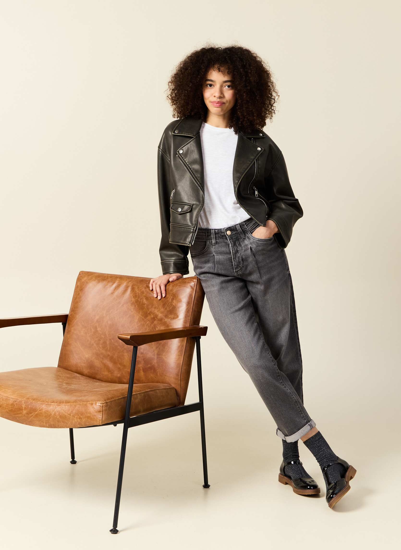 Jeans droit MINSK-RECY femme gris Bonobo Jeans droit MINSK-RECY femme gris Gris