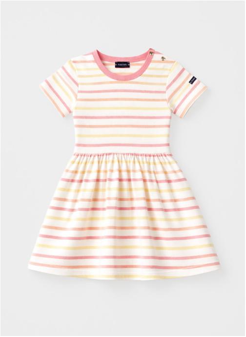 Armor Lux Robes Robe K0755 blc/dahlia/peachnect/popco fille multicolore