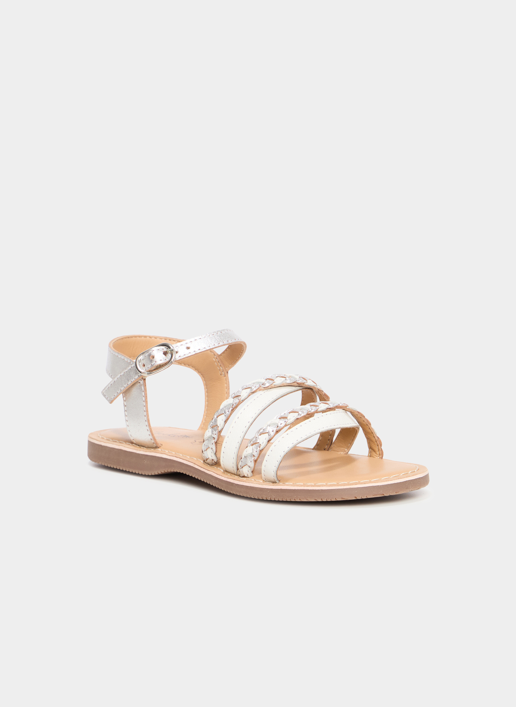 Sandales PCEREMO_S_PF_SAND_251 fille blanc CREEKS Sandales PCEREMO_S_PF_SAND_251 fille blanc Blanc