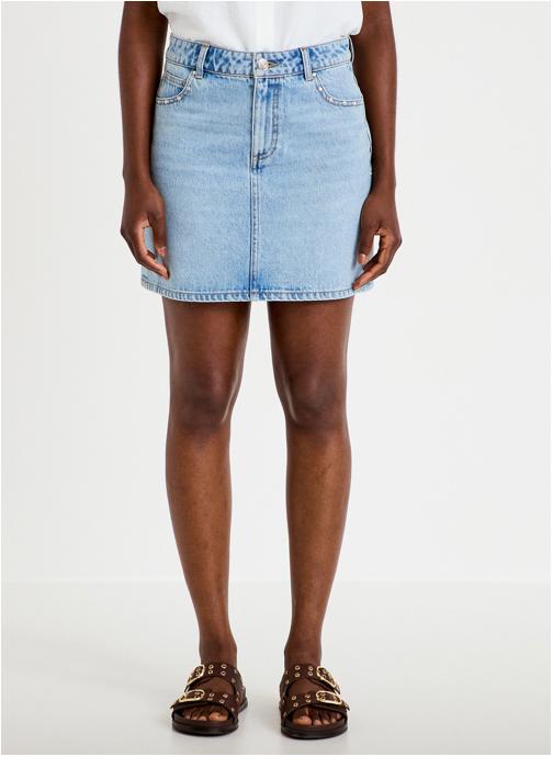 Cache Cache Jupes mi-longues JUPEDENCLOU femme bleu