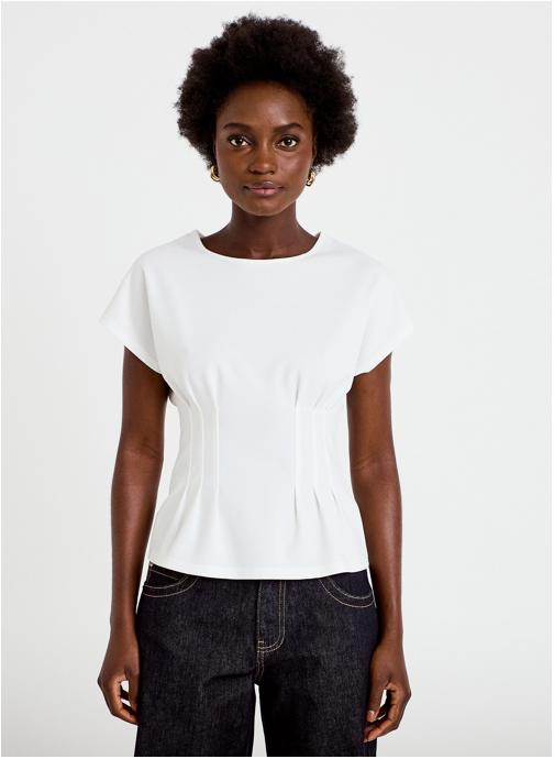 Cache Cache Tee-shirts KCREZPINCE femme blanc