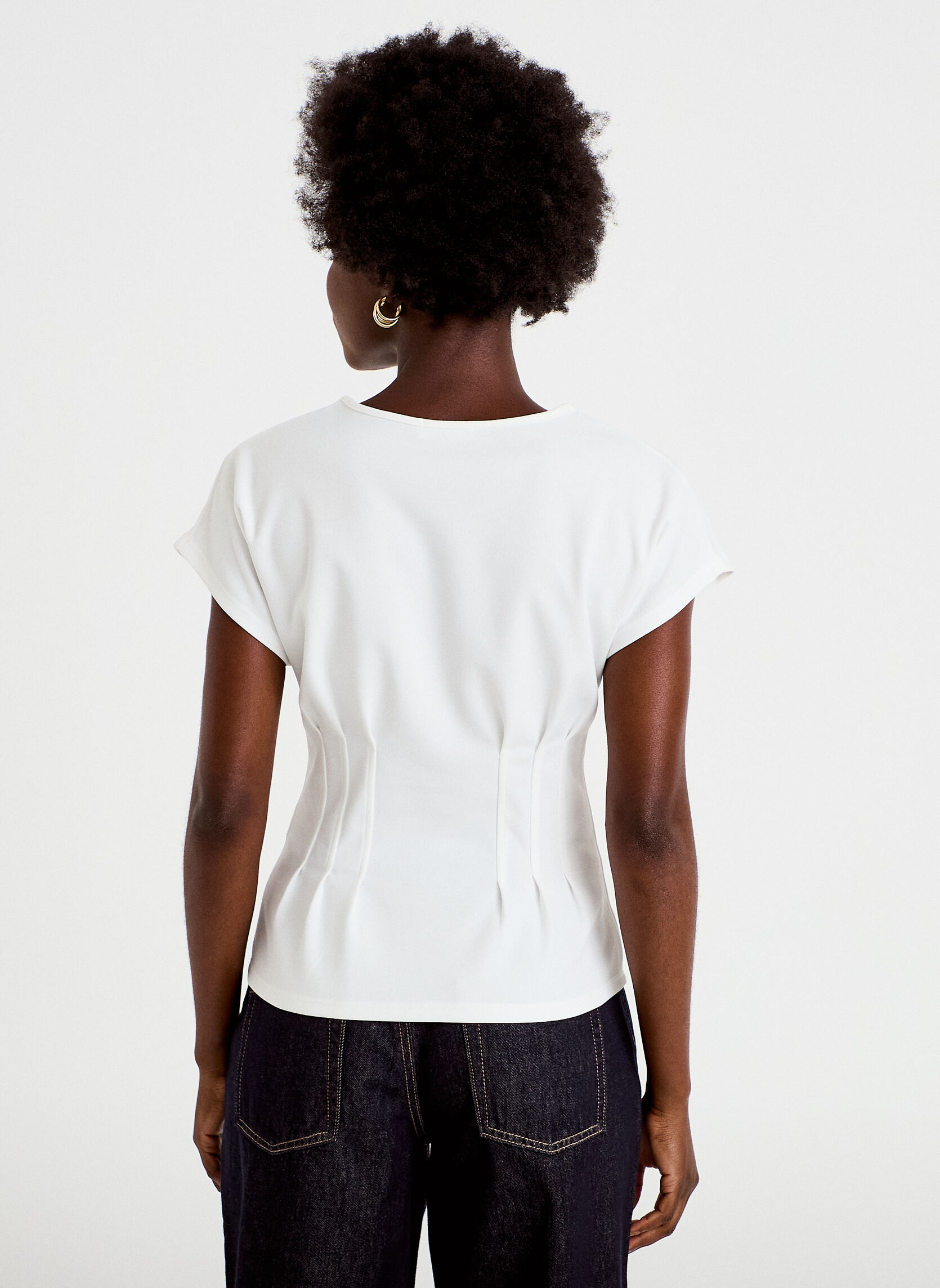 Tee-shirts KCREZPINCE femme blanc Cache Cache Tee-shirts KCREZPINCE femme blanc Blanc