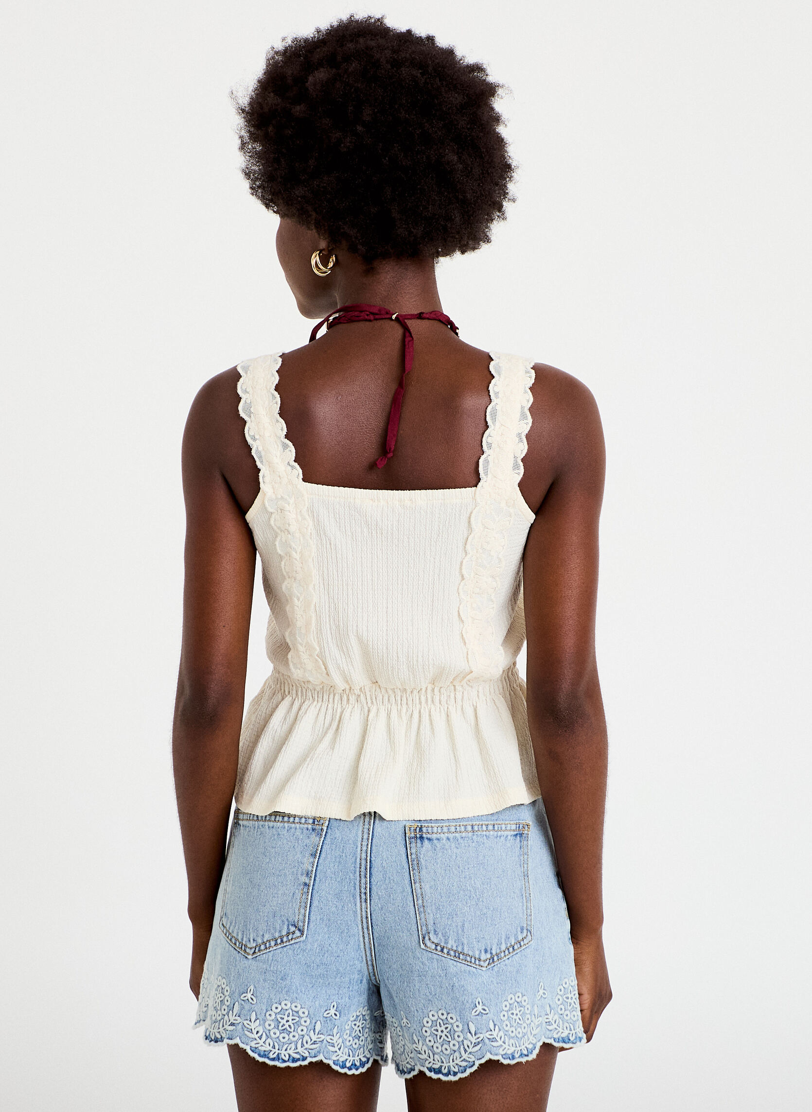 Débardeurs DSMOMIX femme blanc Cache Cache Débardeurs DSMOMIX femme blanc Blanc