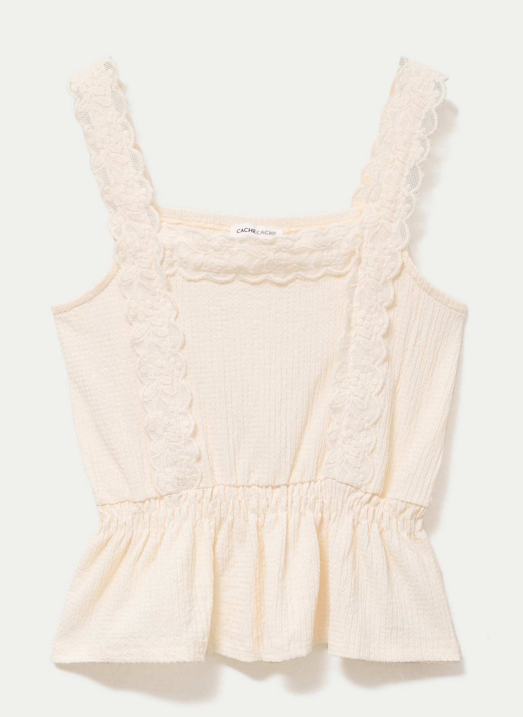 Débardeurs DSMOMIX femme blanc Cache Cache Débardeurs DSMOMIX femme blanc Blanc