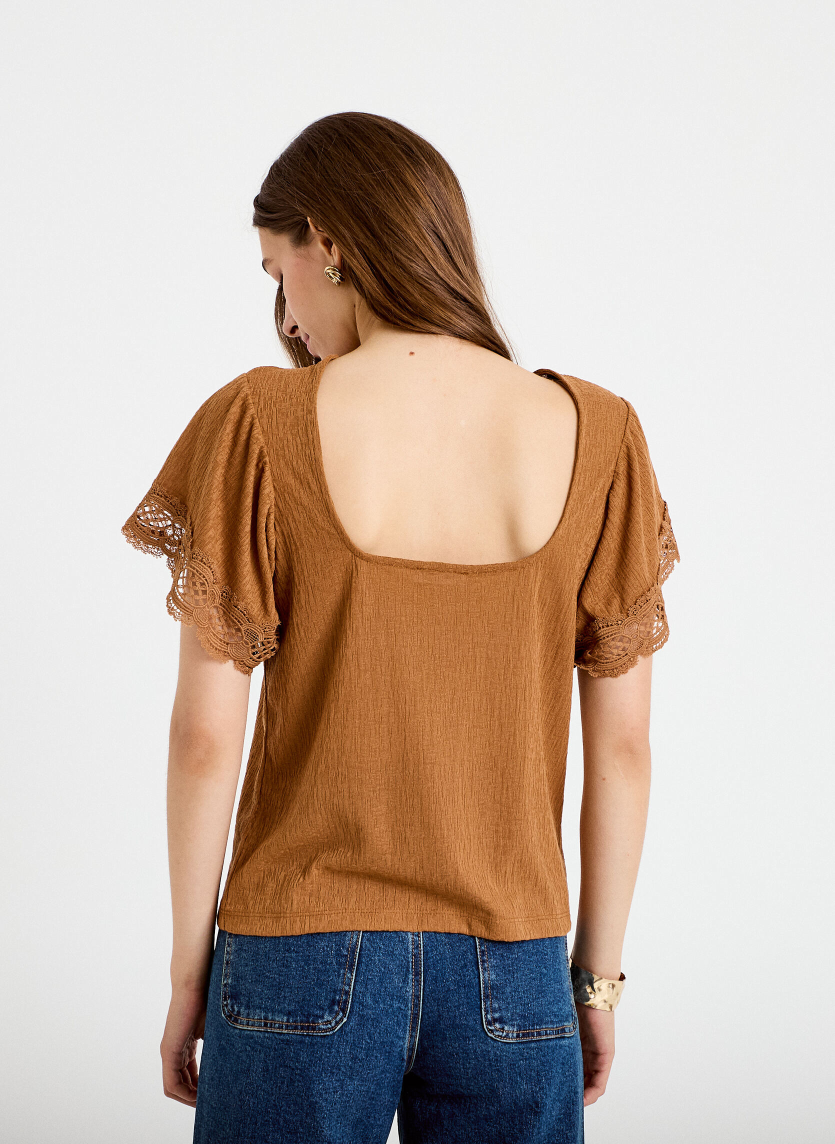 Tee-shirts KRUSTMAC femme beige Cache Cache Tee-shirts KRUSTMAC femme beige Beige