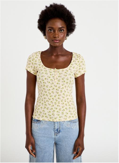 Cache Cache Tee-shirts KPOINTBLOOM femme jaune