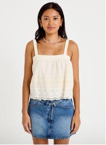Débardeurs DBLOUCRAFT femme blanc Cache Cache Débardeurs DBLOUCRAFT femme blanc Blanc