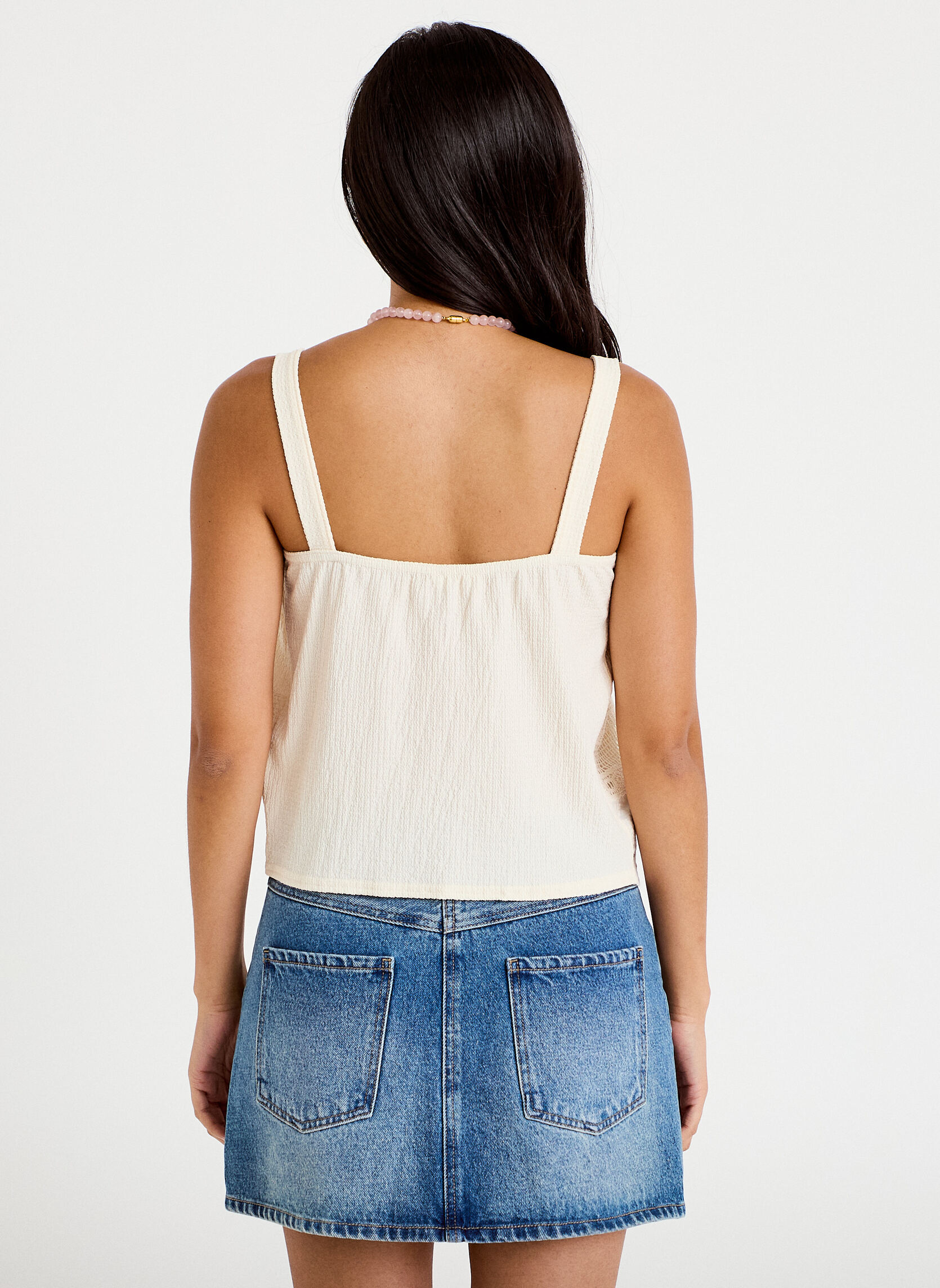 Débardeurs DBLOUCRAFT femme blanc Cache Cache Débardeurs DBLOUCRAFT femme blanc Blanc