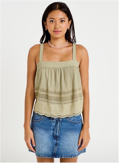 Cache Cache Débardeurs DBLOUCRAFT femme vert